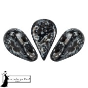 Crystal - Perla in vetro Amos® di Puca® 5x8 mm - Enamel Grey x10 g Perla in vetro Amos® di Puca® 5x8 mm - Enamel Grey x10 g