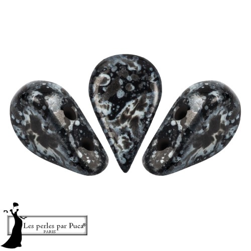 Perla in vetro Amos® di Puca® 5x8 mm - Enamel Grey x10 g