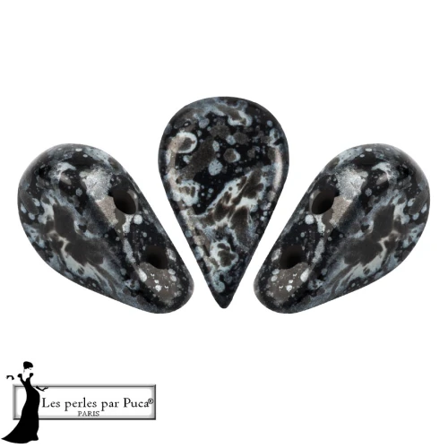 Perla in vetro Amos® di Puca® 5x8 mm - Enamel Grey x10 g