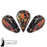 Perla in vetro Amos® di Puca® 5x8 mm - Smalto arancione x10 g