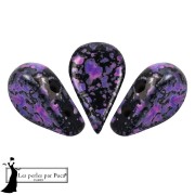 Crystal - Perla in vetro Amos® di Puca® 5x8 mm - Smalto viola e rosa x10 g Perla in vetro Amos® di Puca® 5x8 mm - Smalto viola e rosa x10 g