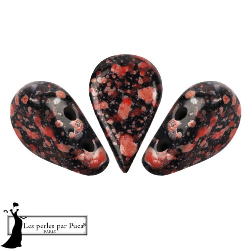 Perla in vetro Amos® di Puca® 5x8 mm - Enamel Red x10 g