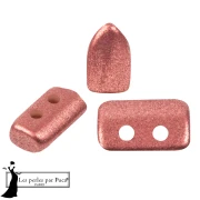 Perla in vetro Piros® di Puca® 2x5 mm - Bronzo Indian Rose x10 g
