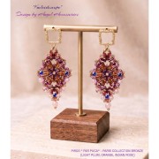 Perla in vetro Piros® di Puca® 2x5 mm - Bronzo Indian Rose x10 g
