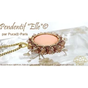 Perla in vetro Piros® di Puca® 2x5 mm - Bronzo arancio x10 g