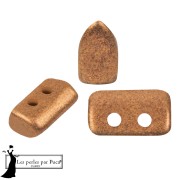 Perla in vetro Piros® di Puca® 2x5 mm - Apricot Metallic Opaco x10 g