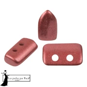 Perla in vetro Piros® di Puca® 2x5 mm - Cherry Metallic Opaco x10 g