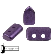 Perla in vetro Piros® di Puca® 2x5 mm - Ultra Violet Metallic Opaco x10 g