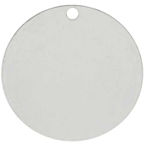 Zecchino da incidere 18 mm - spessore 0,4 mm - Argento 925 x1