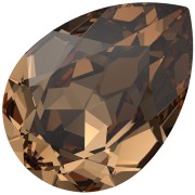 Cabochon PureCrystal 4320 a forma di pera 6x4 mm - Reinvented Light Smoked Topaz x1