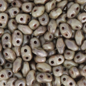 MiniDuo mm.2x4 Opaque White Travertin Dark Mat x10g