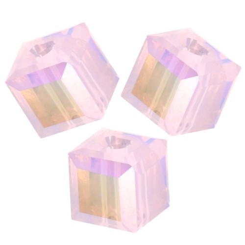 Cubetti PureCrystal 5601 4 mm - Rosa Acqua Opale Luccicante x8