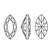 Navetta PureCrystal 4210 10x5 mm - Crystal Moonlight x1