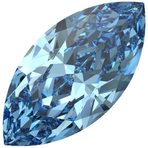 Navette PureCrystal 4210 10x5 mm - Acquamarina x1
