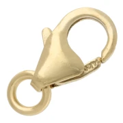Chiusure a moschettone da 8 mm - Gold filled (oro laminato) x100