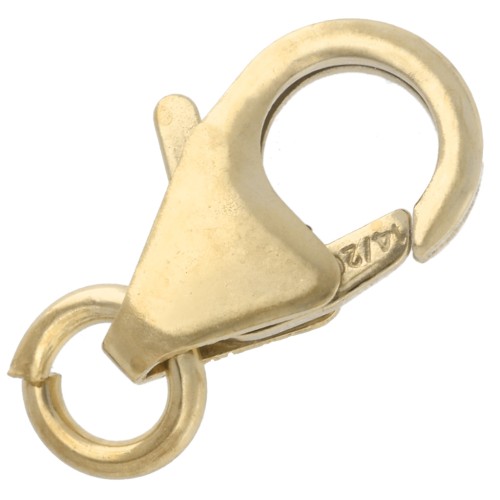 Chiusure a moschettone da 10 mm gold filled (o laminato) x100