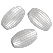 Perla color oliva striata 8x5 mm - Argento 925 x5|raw }}