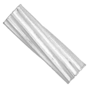 Perla a tubo striato 10x3 mm - Argento 925 x1