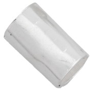 Perla a tubo martellata 5x3 mm - Argento 925 x1