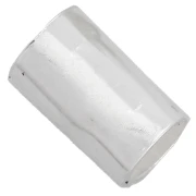 Perla a tubo martellata 5x3 mm - Argento 925 x1
