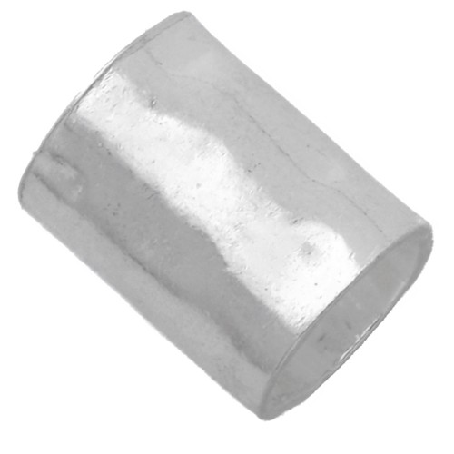Perla a tubo martellata 5x4 mm - Argento 925 x1