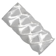 Perla a tubo 10x4,5 mm con effetto diamantato - Argento 925 x1