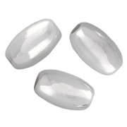 Perla color oliva 7x4 mm - Argento 925 x10
