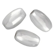Perla color oliva 7x4 mm - Argento 925 x10