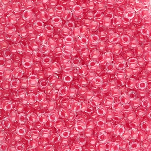 Perline Miyuki 11/0 226 - Cristallo con sfumatura Dark Coral x8g