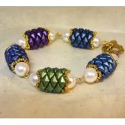 Diamonduo 2-hole mm.5x8 Gold Mat x10g