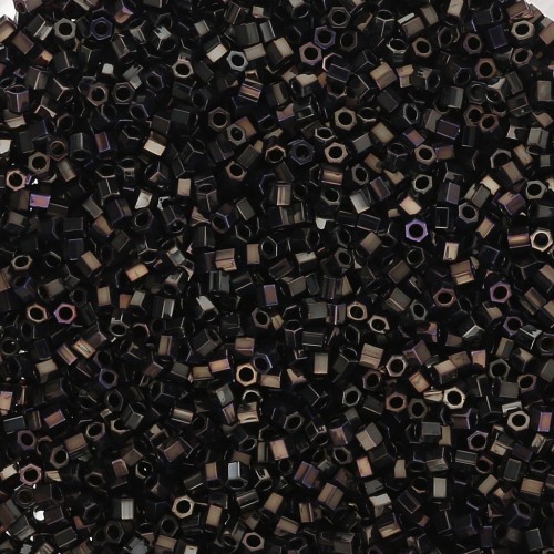 Miyuki Delica 15/0 Hex Cut DBSC0007 - Marrone Iris Metallizzato x5g