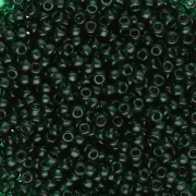 Perline Miyuki 11/0 155 - Trasparente Dark Emerald x8g