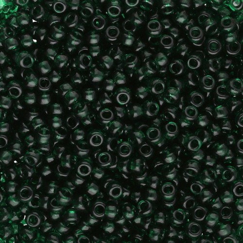 Perline Miyuki 11/0 155 - Trasparente Dark Emerald x8g