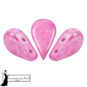 Perla in vetro Amos® di Puca® 5x8 mm - Rosa Mishmash x10 g