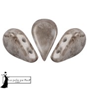 Perla in vetro Amos® di Puca® 5x8 mm - Taupe Mishmash x10 g