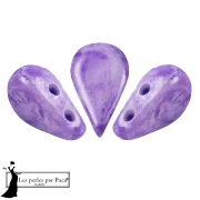 Perla in vetro Amos® di Puca® 5x8 mm - Viola Mishmash x10 g