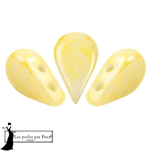 Perla in vetro Amos® di Puca® 5x8 mm - Yellow Mishmash x10 g