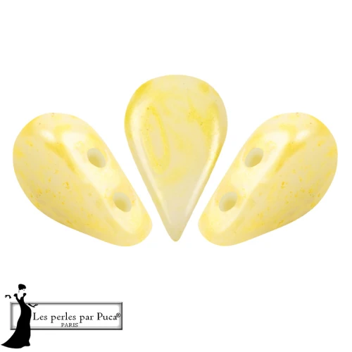 Perla in vetro Amos® di Puca® 5x8 mm - Yellow Mishmash x10 g