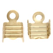 Pinze per pizzi a coste piatte 4 mm - Oro x10