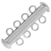 Chiusura scorrevole a 4 file 27 mm - Argento x1|raw }}