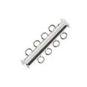 Chiusura scorrevole a 4 file 27 mm - Argento x1