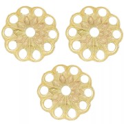Coppe filigranate, lavorate 8 mm - Oro x20