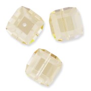Regalo - Cubo PureCrystal 5601 12 mm - Ombra dorata di cristallo x1