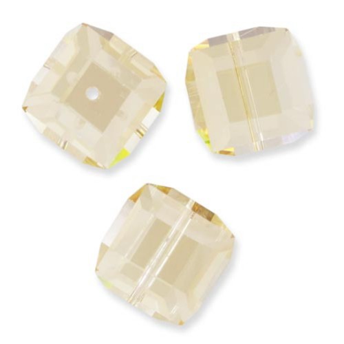 Regalo - Cubo PureCrystal 5601 12 mm - Ombra dorata di cristallo x1