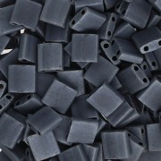 Perline Miyuki Tila 5x5x1,9 mm TL-2001 - Gunmetal opaco, confezione da 100 g
