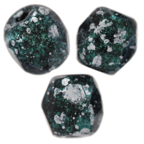 Sfaccettate mm. 4 Jet Tweedy Green x50