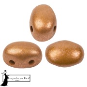 Perla in vetro Samos® di Puca® 5x7 mm - Bronzo chiaro ramato x10 g