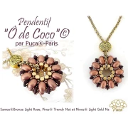 Perla in vetro Samos® di Puca® 5x7 mm - Bronzo arancio x10 g