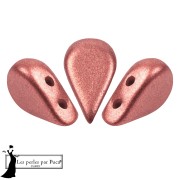 Perla in vetro Amos® di Puca® 5x8 mm - Bronzo India Rose x10 g