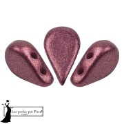 Perla in vetro Amos® di Puca® 5x8 mm - Bronze Light Plum x10 g